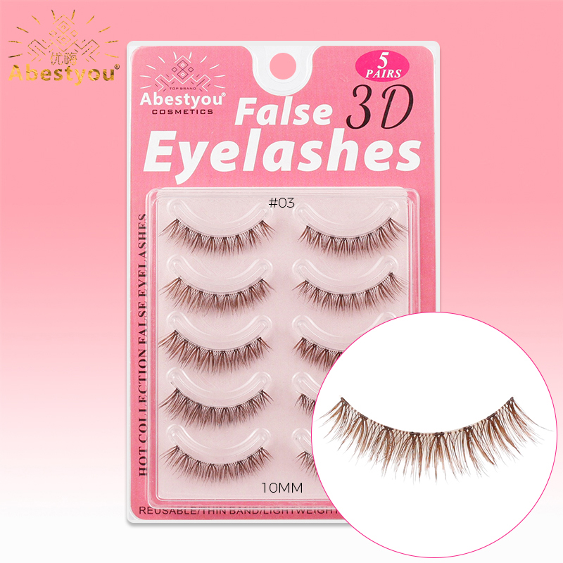 Eyelash Extension Japan - Abestyou 5pair Short Lighter 7-10mm Invisible