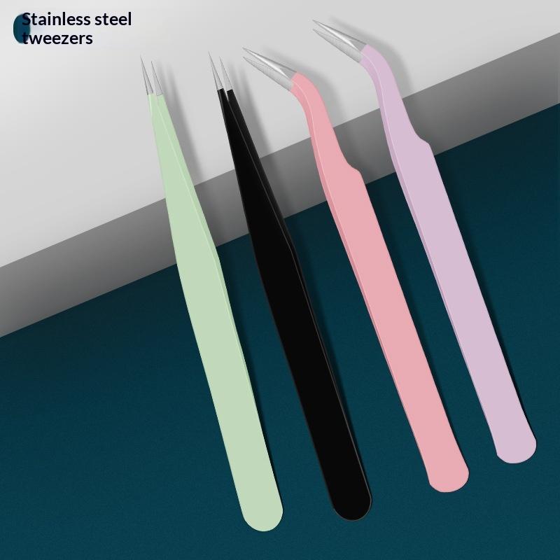 Eyelash Extension Or Extensions - DIY Eyelash Extension Tweezers Set Stainless