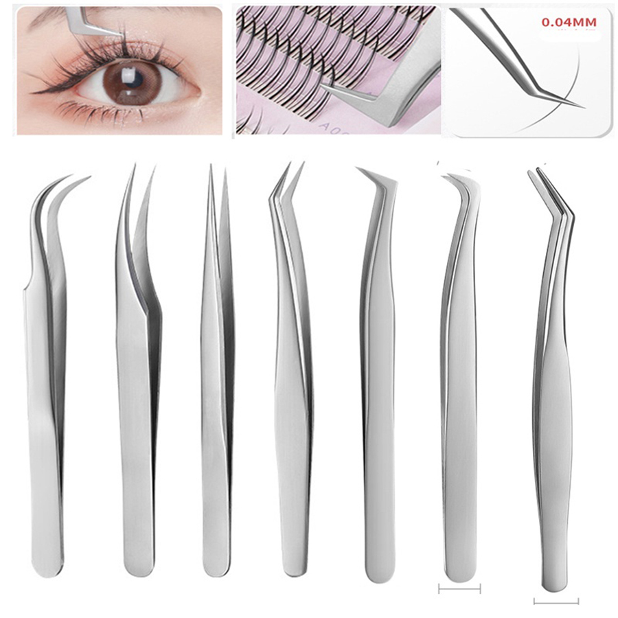 Eyelash Extension Or Extensions - 7pcs High Precision Stainless Steel Eyelash