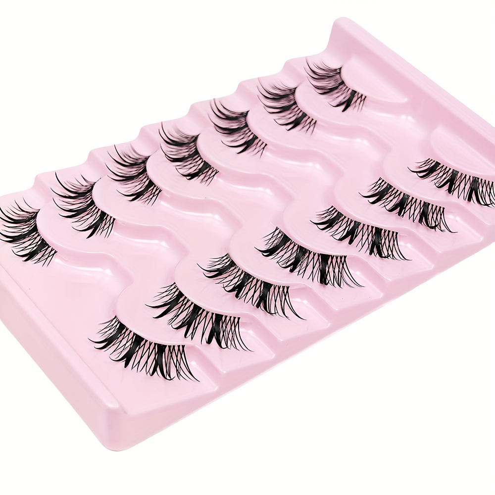 7 Pairs Half Eye False Eyelash - đánh giá và giá Eyelash Extension Japan