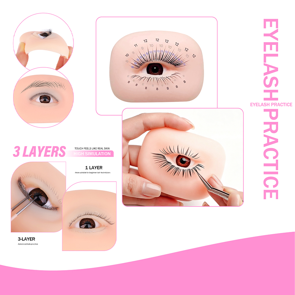 3 Layers Lashes Reusable Manne - đánh giá và giá Eyelash Extension Model