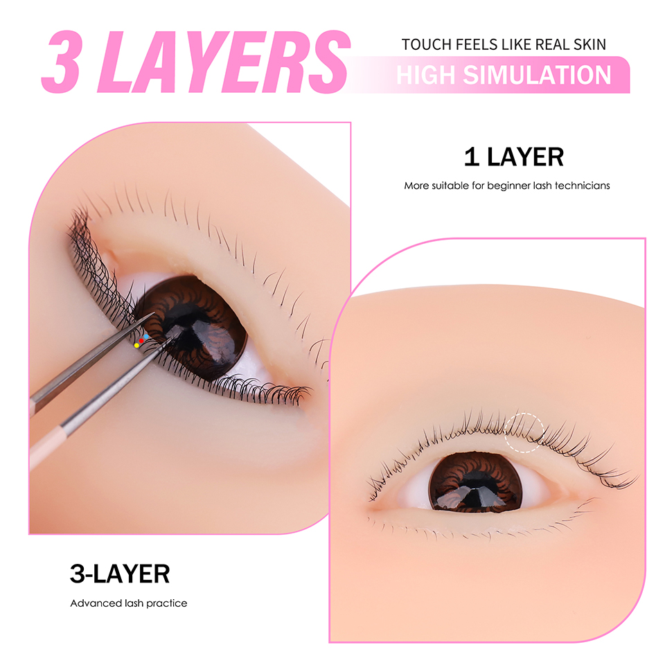 3 Layers Lashes Reusable Manne - đánh giá và giá Eyelash Extension Model