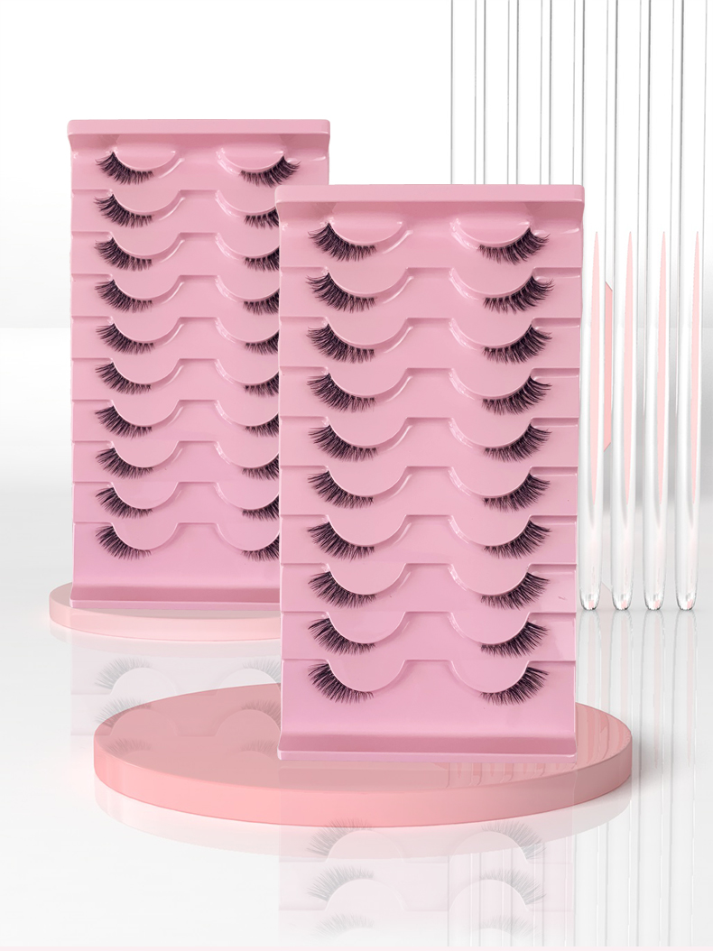 AMSDCN 10 pairs of 3D syntheti - đánh giá và giá Eyelash Extension Medium