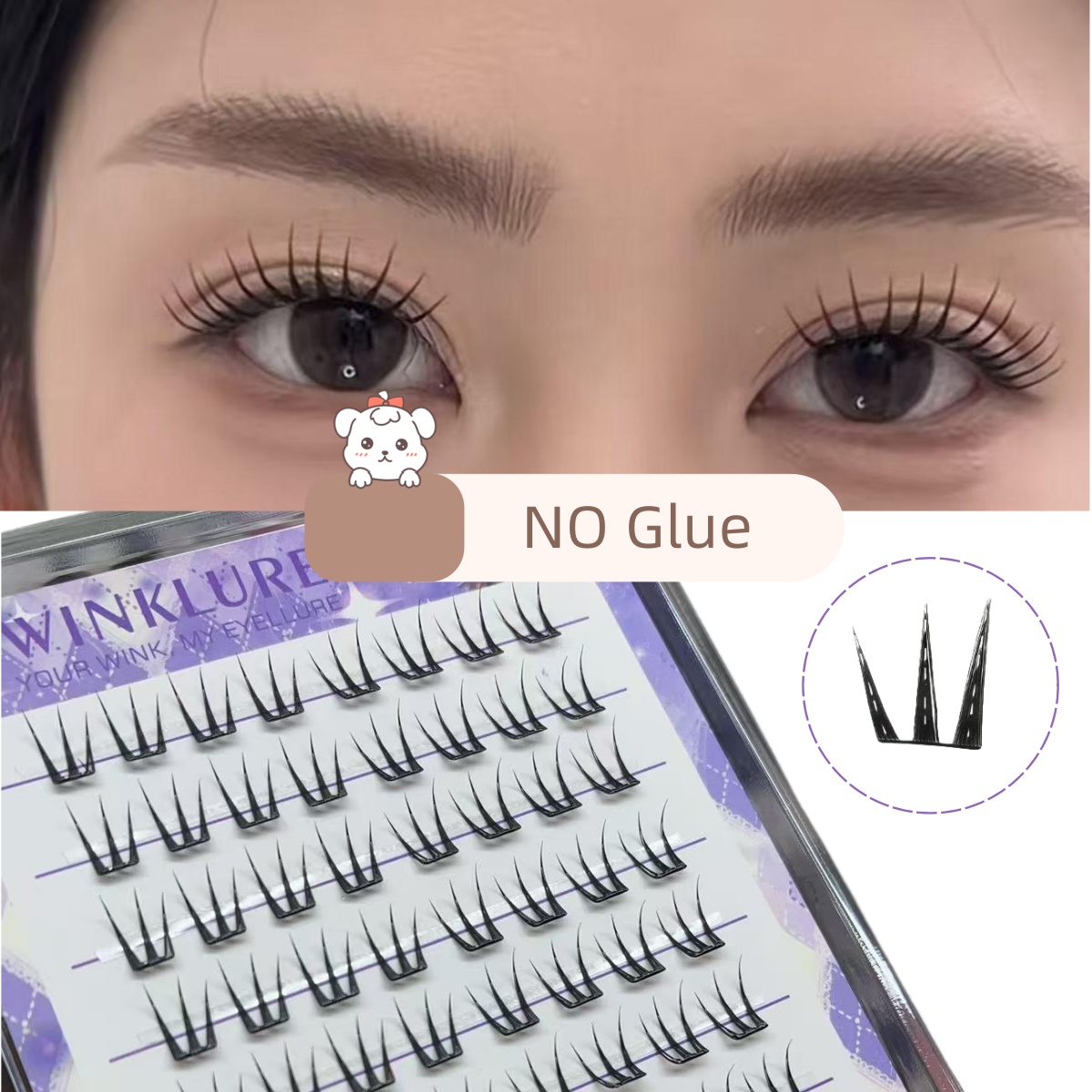 WINKLURE  No-Gule Fairy False  - đánh giá và giá Eyelash Extension No 10