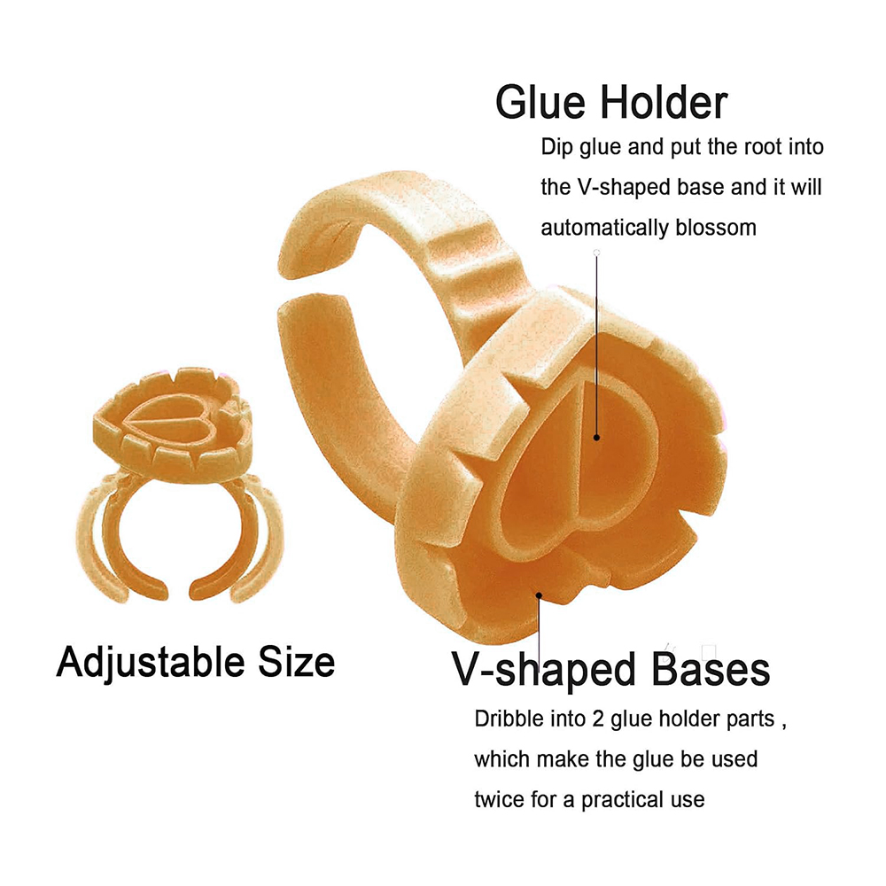 500PCS Glue Rings for Lash Ext - đánh giá và giá Eyelash Extension Volume