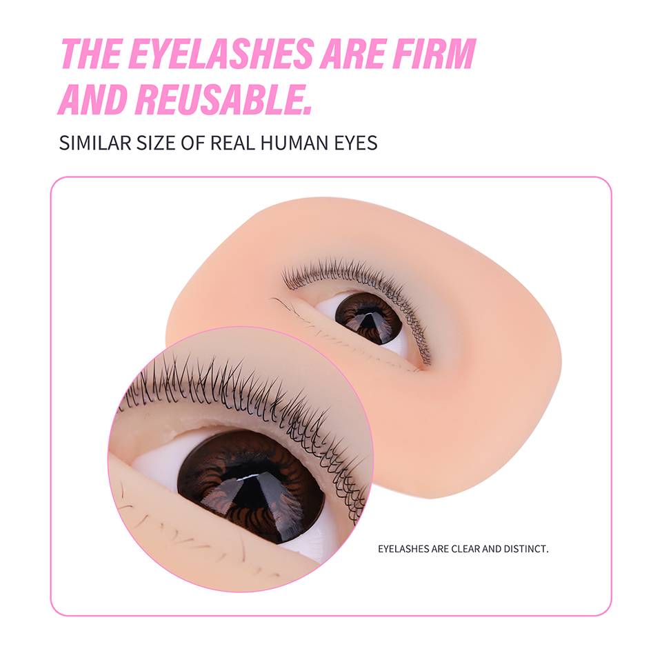 3 Layer Silicone Eye Model for - đánh giá và giá Eyelash Extension Model