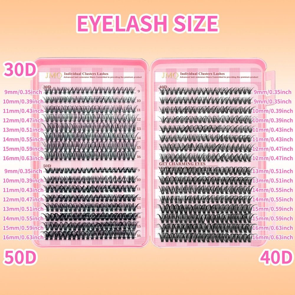 9-16mm Length False Eyelashes  - đánh giá và giá Eyelash Extension Volume
