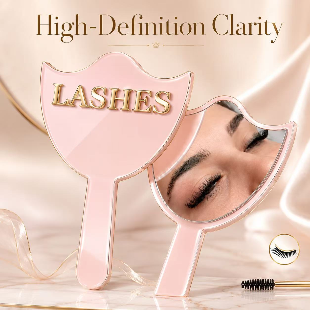 HD Glass Lash Extension Mirror - đánh giá và giá Eyelash Extension Model