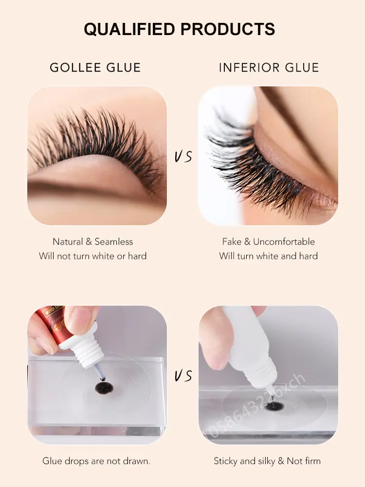 Gollee Trong Suốt F-01 Cho Màu - đánh giá và giá Eyelash Extension Or Extensions
