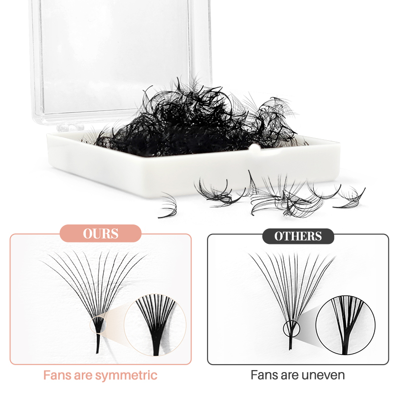 500 Premade Loose Lashes Pro M - đánh giá và giá Lash Fan Volume