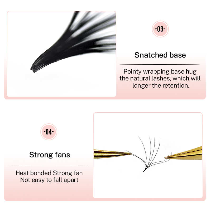 500 Premade Loose Lashes Pro M - đánh giá và giá Lash Fan Volume