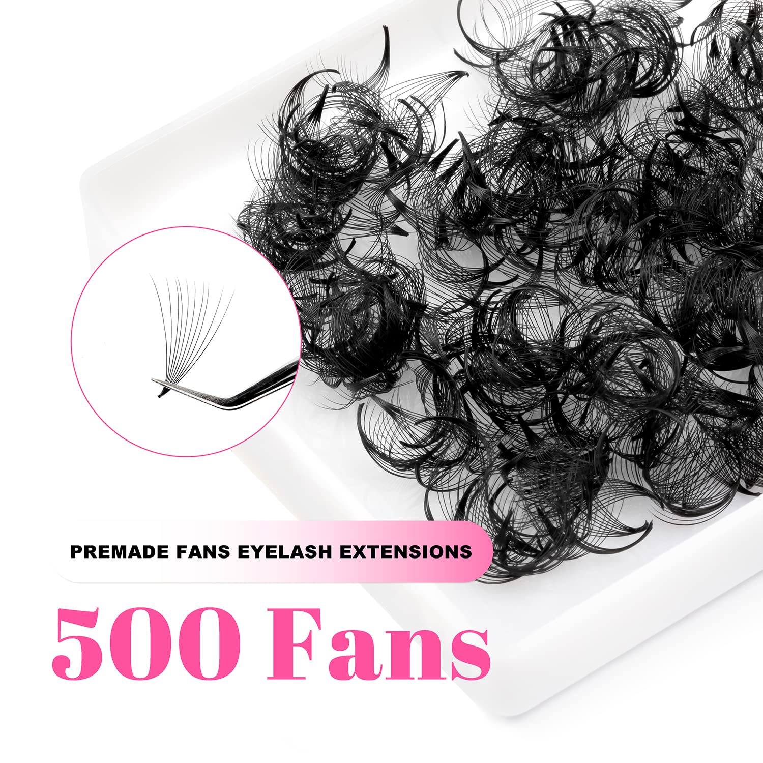 TDANCE 500Fans Pointy Base Loo - đánh giá và giá Eyelash Extension Medium