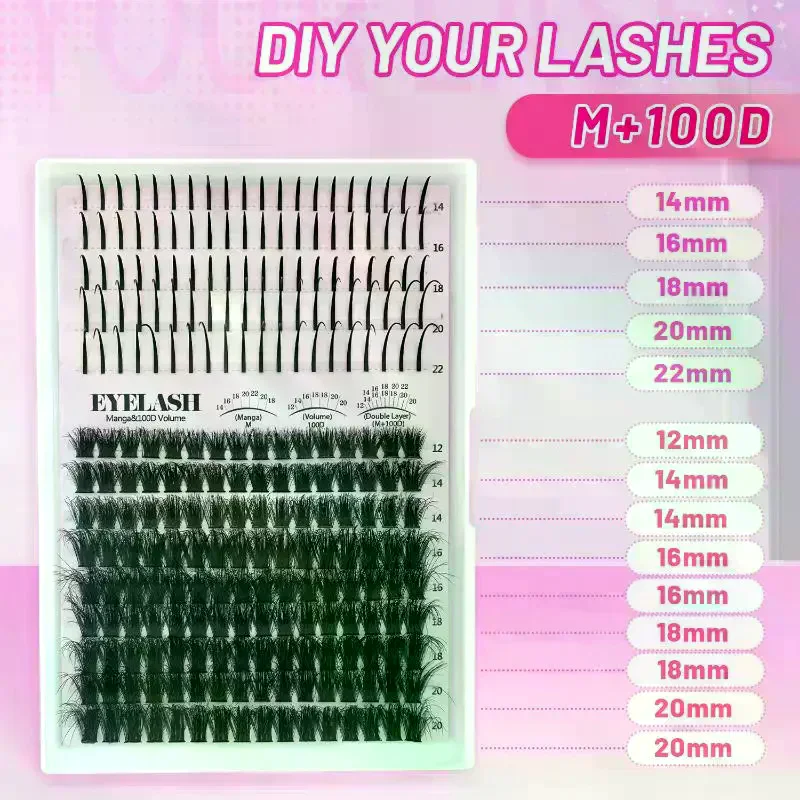 Lash Clusters Kit Lash Spikes  - đánh giá và giá Eyelash Extension Volume