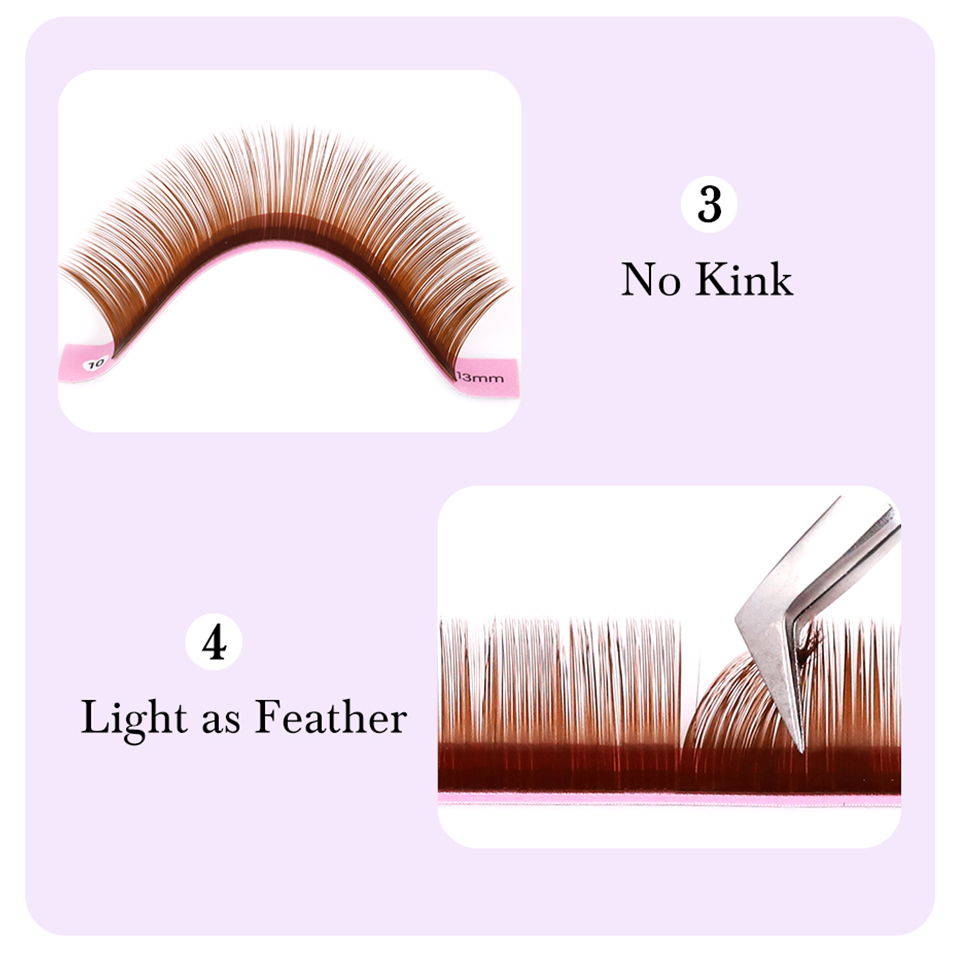 Dark Brown Eyelash Extension 0 - đánh giá và giá Eyelash Extension Russian
