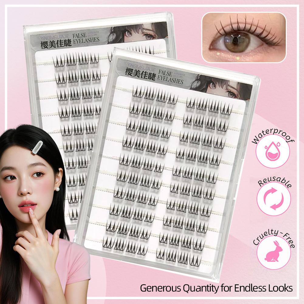 U Shape Glue-free False Eyelas - đánh giá và giá Eyelash Extension Korea