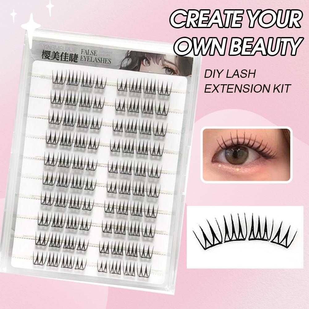 U Shape Glue-free False Eyelas - đánh giá và giá Eyelash Extension Korea