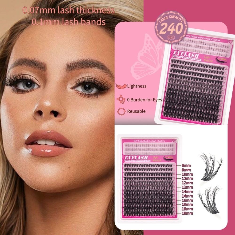 8-18mm Length False Eyelashes  - đánh giá và giá Eyelash Extension Or Extensions