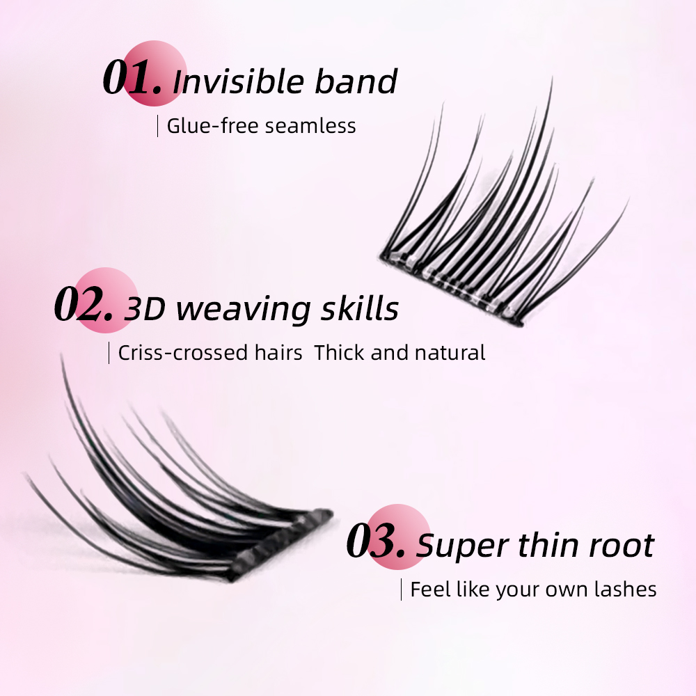 Yelix DIY Self-Adhesive Cluste - đánh giá và giá Eyelash Extension Korea