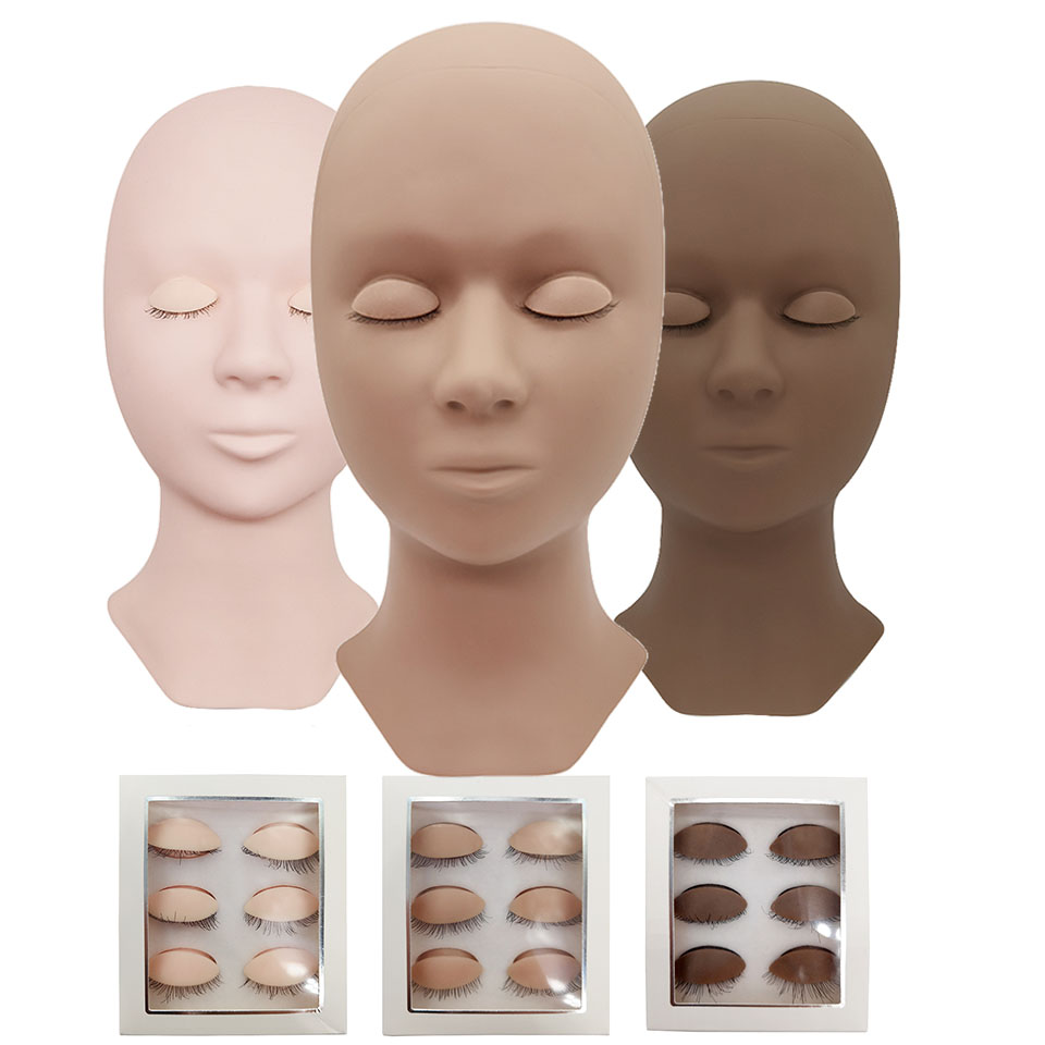 Silicone Head Training Mannequ - đánh giá và giá Eyelash Extension Model
