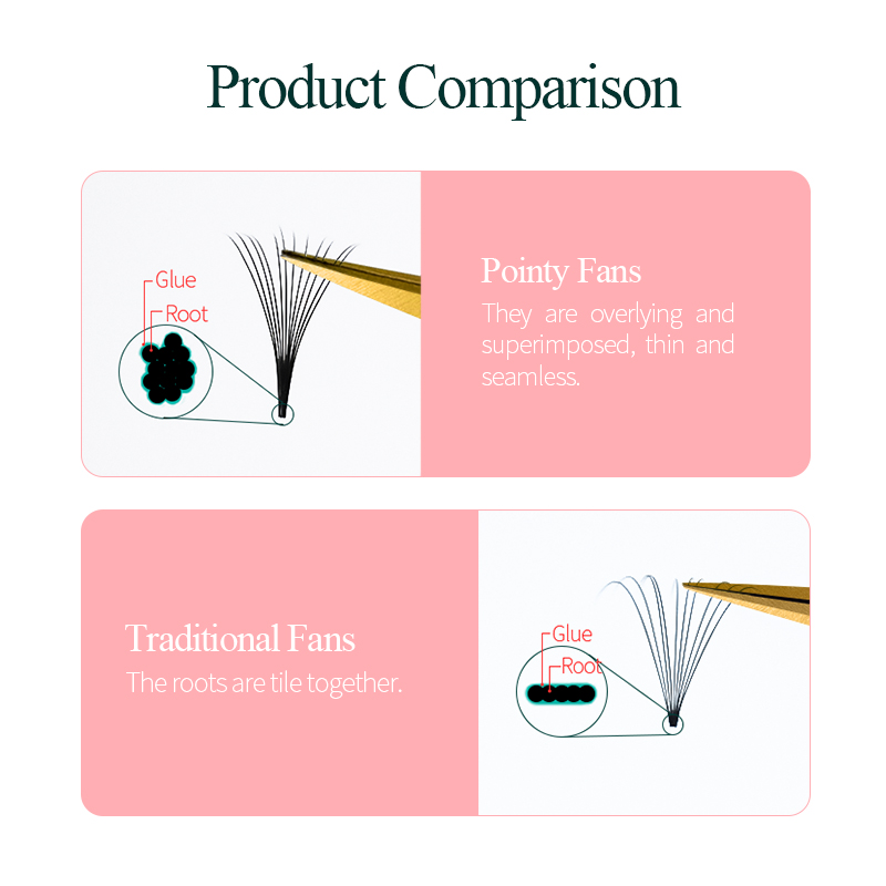 Song lashes Promade Fans 3D-10 - đánh giá và giá Eyelash Extension Korea