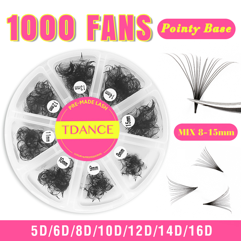 TDANCE 1000 Fans Loose Fan Mix - đánh giá và giá Eyelash Extension Medium