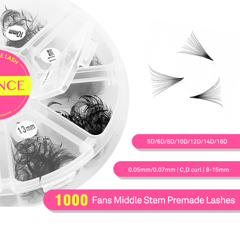 TDANCE 1000 Fans Loose Fan Mix - đánh giá và giá Eyelash Extension Medium